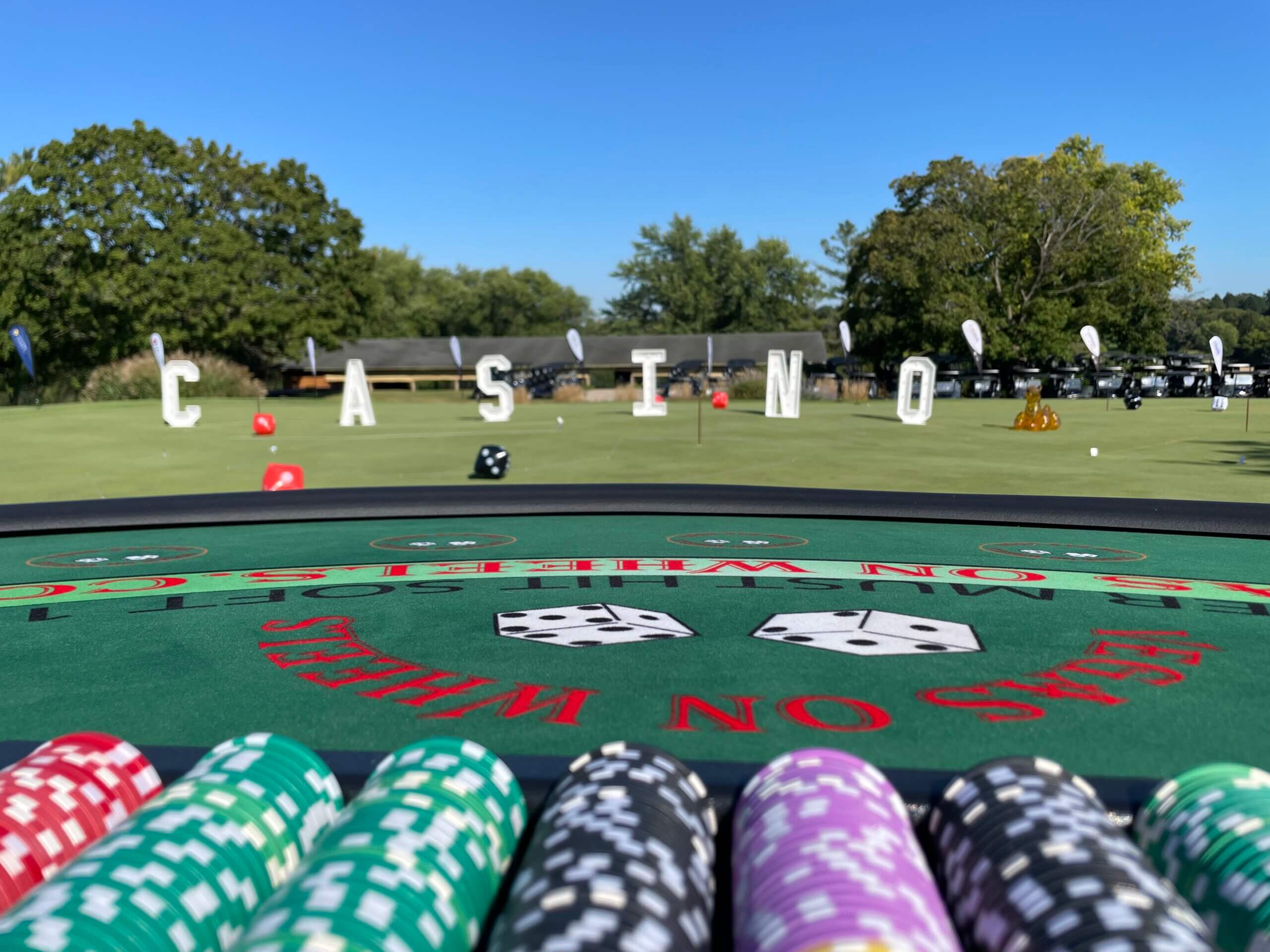 Blackjack table rental at the grand Geneva resort in Lake Geneva 