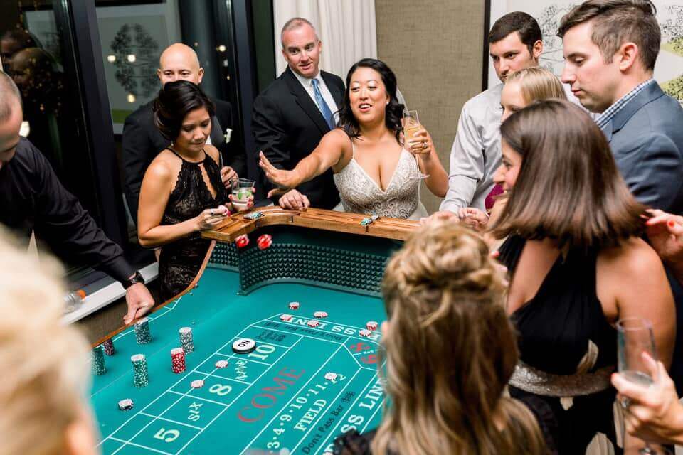 Craps Bride A Bride Playing Craps
