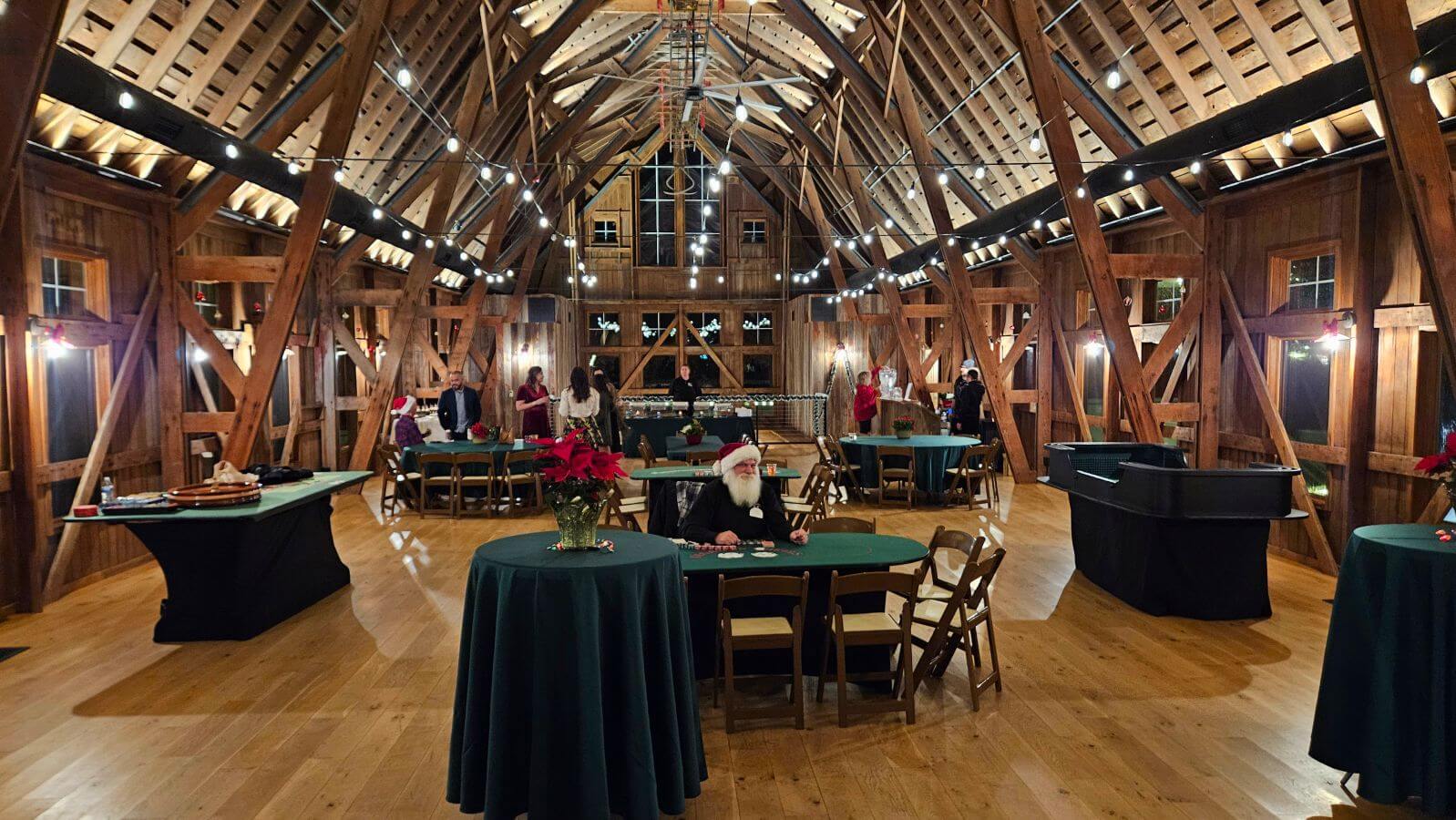 Casino night set up in a venue
