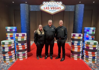 Vegas On Wheels team at a Casino Night in Milwaukee, WI