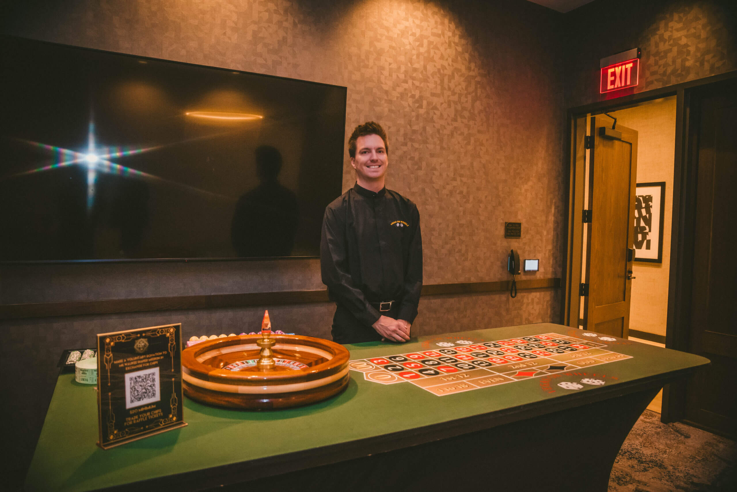 Roulette dealer for hire